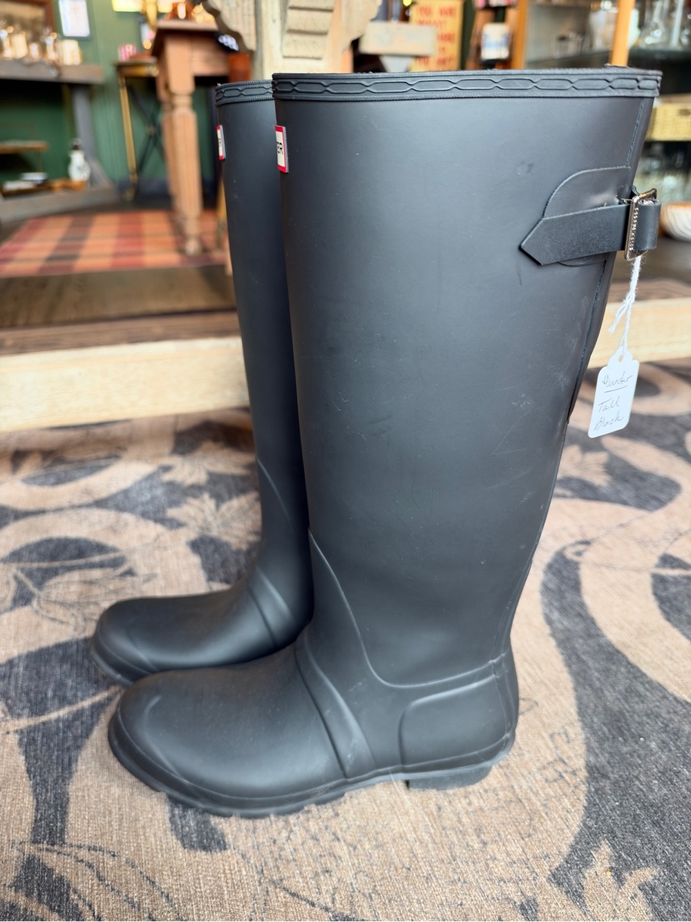 Hunter - Original Tall Rain Boots - Matte Black - Women’s 10